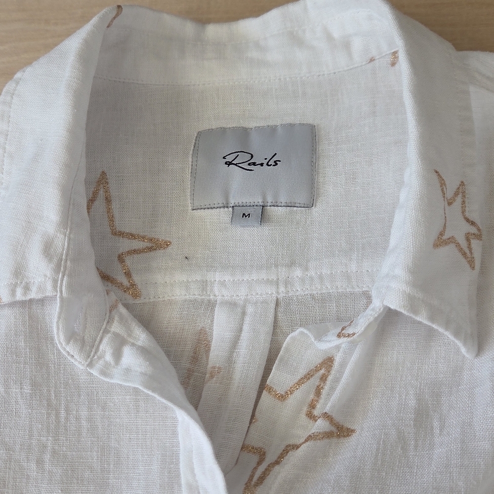 Rails Starstruck Charli Linen Blend Casual Button Down Shirt - Picture 11 of 13